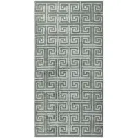 Cawö Handdoek Noblesse Elegance Allover Nordic Green (Set van 3)