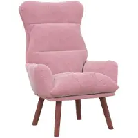 vidaXL Fauteuil Roze 69 x 74 x 93 cm Fluweel