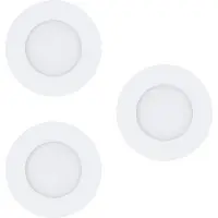 Eglo Fueva 1 - Inbouwspotje -LED - Ø85mm. - Wit - Set 3 Spots