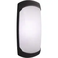 Fumagalli 1891 Wandlamp Francy-op zwart melkwit glas E27 IP66