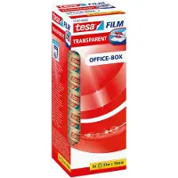 Beiersdorf Plakband tesafilm 57405 Transparant 19 mm (B) x 33 m (L) BOPP (Bi-axiaal-georiënteerde polypropeen) 8 Rollen