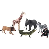 MOJO wildlife wilde dieren safari speelset, 6dlg. - 380026