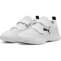 Puma Varion 3 V junior imitatieleren voetbalschoenen - wit/zwart Jongens/Meisjes Imitatieleer - maat 32