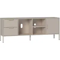 En.casa TV meubel Kliri met lades en deur 150x35x58 cm camel []