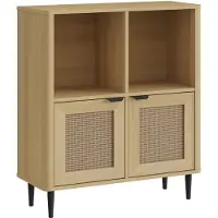 En.casa Commode Lukhomso 85x75x30 cm eikenkleurig en zwart []