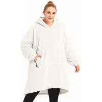 Goliving Hoodie Deken - SnuggleHoodie - Wit