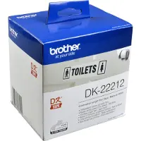 Brother DK-22212 Etiket Zwart op wit (62 mm)
