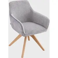 Homla - Chair - PESA - Grey Combined Fabric - 56x60x82 cm