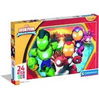 Clementoni - Puzzel - 24 Stukjes - Ironman and his Awesome Friends - Kinderpuzzel -vanaf 3 jaar