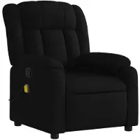 vidaXL Massagestoel met zwarte stof