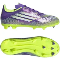 Adidas Sportschoen 'F50 League' geel / zilvergrijs / appel / donkerlila