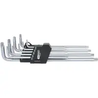 Ks Tools 1512470 Haakse schroevendraaierset TS 10, TS 15, TS 20, TS 25, TS 27, TS 30, TS 40, TS 45, TS 50 9-delig