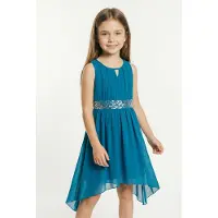 Bonprix Chiffon jurk met pailletten maat 146