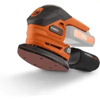 Powerplus Dual Power accu handpalmschuurmachine POWDP50200 - 20 V Multischuurmachine - 1 schuurblad, stofopvangzak - zonder accu en lader