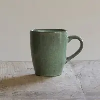 Dutch rose Serenity Mok - Theemok - Koffiemok - Stoneware Handgemaakt - Groen 25 cl.