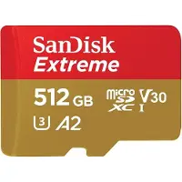 SanDisk Microsdxc Extreme Plus Uhs-i 512 Gb Geheugenkaart