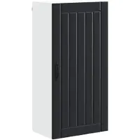 vidaXL Wandkast LUCCA Zwart 50 x 31 x 100 cm Bewerkt hout