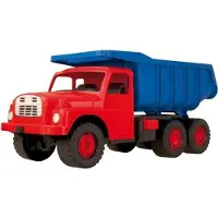 Dino Tatra stevige zand auto rood-blauw 70 cm