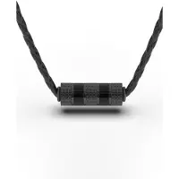 SERASAR Lederen Halsband Man [Solid] - Zwart 60cm - Cadeau voor Hem