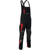 Kübler BODYFORCE 31255302 Amerikaanse Overall HEREN Overall Werkkleding Antraciet Zwart - Met Kniezak - Stretch