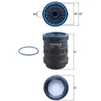 MAHLE ORIGINAL Brandstoffilter KC646D