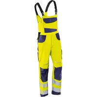 Kübler PSA REFLECTIQ 32078340 Hi Vis Reflecterend Amerikaanse Overall HEREN Overall Werkkleding Geel Blauw - Met Kniezak