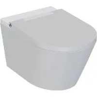 Qeramiq Luma Douche WC - Randloos - fohn - ladydouche - Glans Wit De_Light