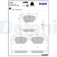 Delphi LP3983 Remblokken