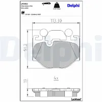 Delphi LP3963 Remblokken