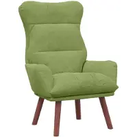 vidaXL Fauteuil Lichtgroen Fluweel