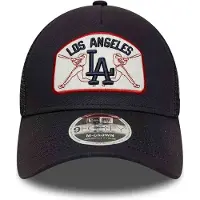New Era MLB LA Dodgers Patch 9FORTY Trucker Cap, blauw
