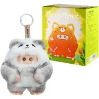 Ohku Porte-clés Peluche Furry Forest Vinyl Blind Box Modèle aléatoire