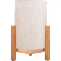 Näve LED-tafellamp Madita, dimbaar, hout licht, Woon-/ Eetkamer, Hout, LED tafellamp