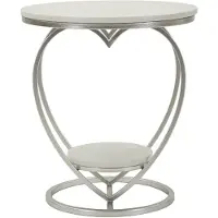 Mauro Ferretti Tafel Heart Silver Ø 40×45,5 cm