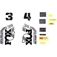 FOX Racing Decalset Fox 2021, 34, F-S, Logo, Fork