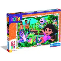 Clementoni - Puzzel - Dora the explorer - MAXI - 104 stukjes - Super Color - vanaf 3 jaar