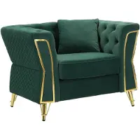 Mauro Ferretti Fauteuil Emy Green With Cushion 104×83×76 cm