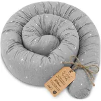 Totsy Baby Zijslaper kussen Lichaamskussen 200 cm Katoen - Lang kussen bed rol slaapkussen nek rol Decoratie voor kinderkamer Oeko-Tex Galaxy