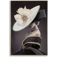 Mauro Ferretti Schilderij Laquared Wall Panting With Frame Wien Hat -b 62×4×92 cm