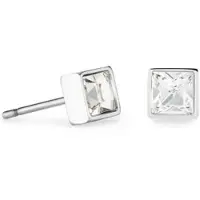 Coeur de Lion Oorbellen 0501/21-1817 Crystal Silver