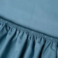 Kayori Split Topper Hoeslaken Shizu Blauw (Percal)-160 x 200 cm