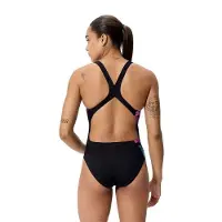Speedo placem printed powerb wedstrijd badpak dames -