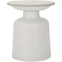 Mauro Ferretti bijzettafel Fush, diameter 40 cm, hoogte 47 cm, wit