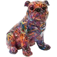 Mauro Ferretti Decoratie Bull Dog Psyco 21,5×15,5×21 cm
