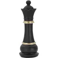 Mauro Ferretti Decoratie Queen Black & Gold Ø 9×25,5 cm