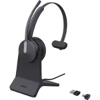 Yealink Bluetooth-hoofdtelefoon BH70 Mono met standaard, compatibel met Teams via USB-C/A