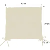Detex Zitkussens - Set van 6 Boston Cream - 43x39x5cm