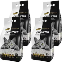 Hilton Bentoniet met actieve kool Wit - kattenbakvulling - 5 l