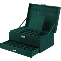 Northix Juwelendoosje, 24 x 17 x 11.5 cm - Groen
