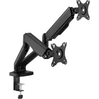 Cabletech UCH0208-2 Dubbele monitorhouder, schermdiagonaal 17" tot 32", zwart